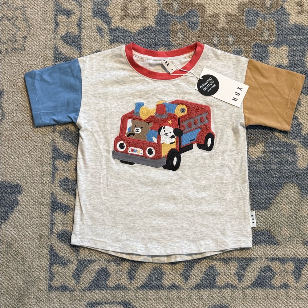 Hux Kids Fire Truck T-Shirt